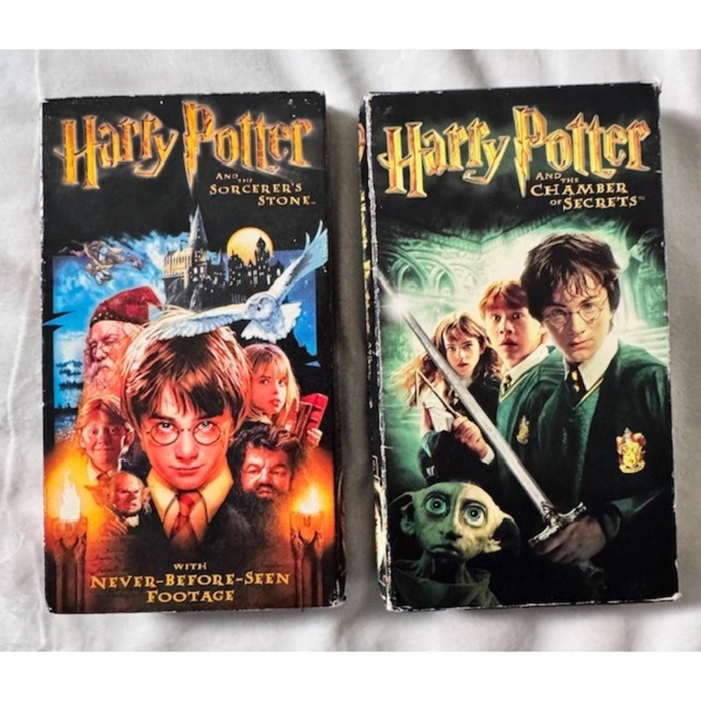 Harry Potter Sorcerers Stone Chamber of Secrets VHS Tape Lot Warner Bros20012002